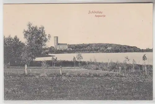 63647 Ak Schlochau Seepartie um 1910