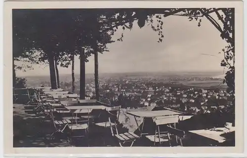 63608 Ak Berggasthaus Friedensburg die Perle der Lössnitz um 1930