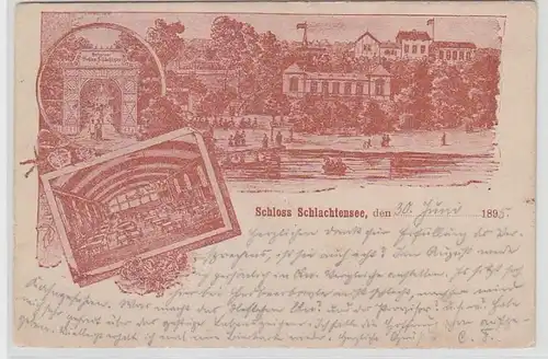 63587 Mehrbild Ak Schloss Schlachtensee 1895