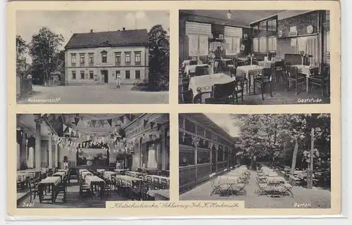 63570 Mehrbild Ak 200 jährige Gaststätte Klatschschänke Schlunzig 1938