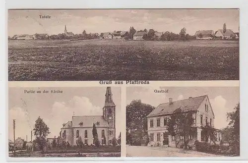 63567 Mehrbild Ak Gruß aus Pfaffroda Totale, Kirche, Gasthof 1927