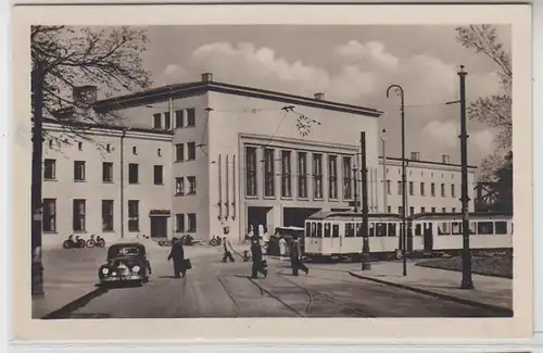 62493 Ak Dessau Hauptbahnhof 1955