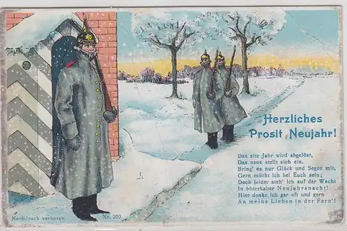 62485 Ak soldats sur la garde de l'hiver 1911
