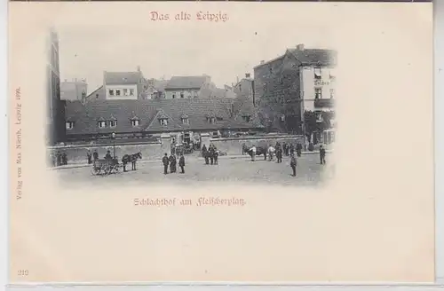 62362 Ak Leipzig Schlachthof am Fleischerplatz um 1900
