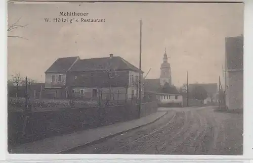 62248 Feldpost Ak Mehltheuer W. Hölzigs Restaurant 1918