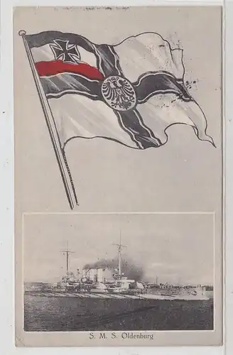 62231 Marine Post Ak navire de guerre S.M.S. Oldenburg 1915