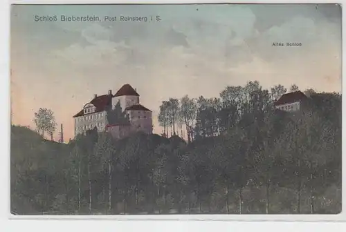 62182 Ak Schloß Bieberstein (Post Rheinsberg i.S.) altes Schloß um 1910