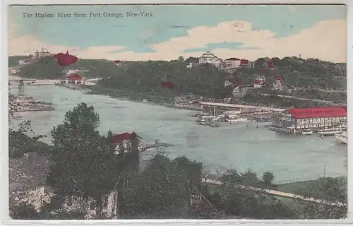 62112 Ak New York the Harlem River from Fort George 1919