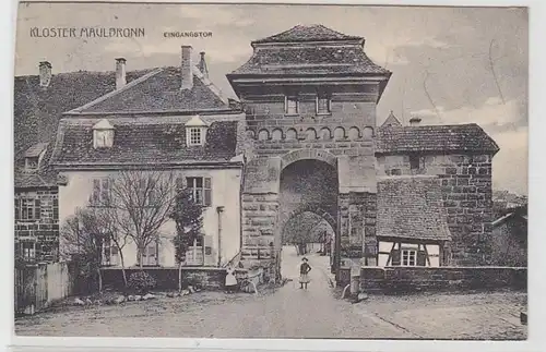 62056 Ak Monastère Maulbronn Porte d'entrée 1912