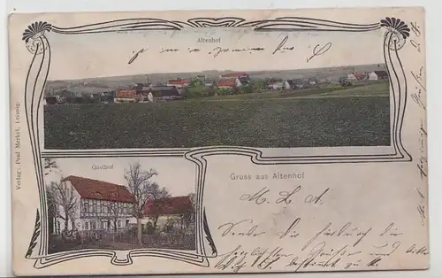 62017 Mehrbild Ak Gruß aus Altenhof Gasthof und Totalansicht 1905