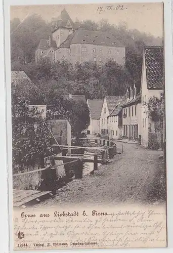 62000 Ak Gruß aus Liebstadt bei Pirna Ortsansicht 1902