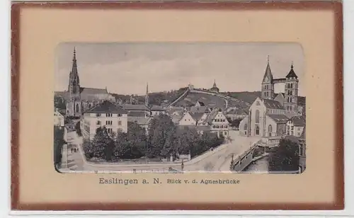 61996 Ak Esslingen sur la vue Neckar depuis le pont d'Agnès vers 1910