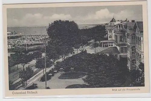 61988 Ak Baltebad Ahlbeck Vue sur la rue Princenstrasse vers 1920