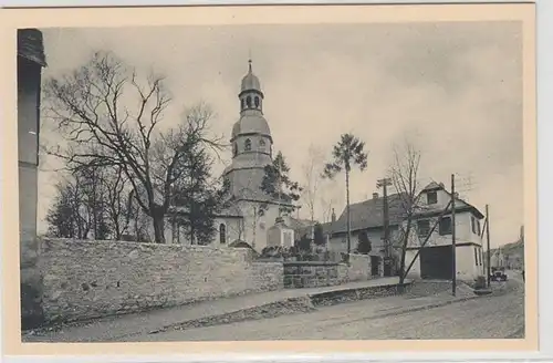 61986 Ak Hörnsheim Kirche um 1930
