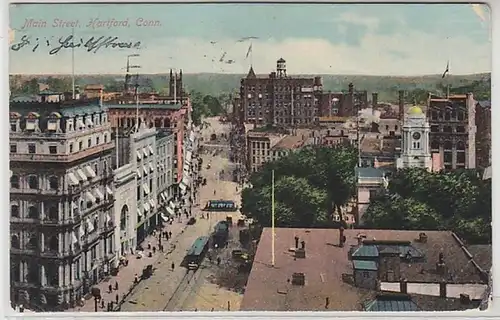 61980 Ak Hartford Conn. Main Street 1910