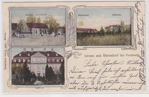 61889 Mehrbild Ak Gruß aus Benndorf bei Frohburg 1909