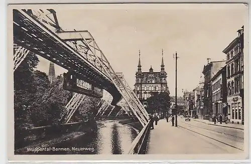 61872 Ak Wuppertal Barmen Nouveau chemin 1934