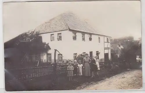 61854 Photo Ak Mittweida Trio de Beauborn Maison de famille vers 1910