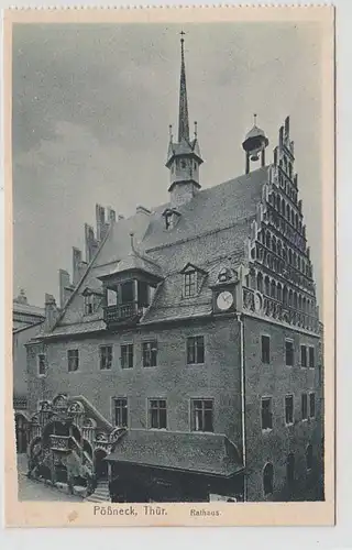 61847 Ak Pößneck in Thüringen Rathaus um 1930