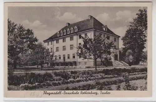 61831 Ak Rothenburg ob der Tauber Fluftmodel Bauschule 1944