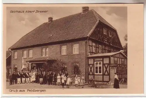 61811 Ak Gruß aus Feldbergen Gasthaus Albert Bremer um 1930