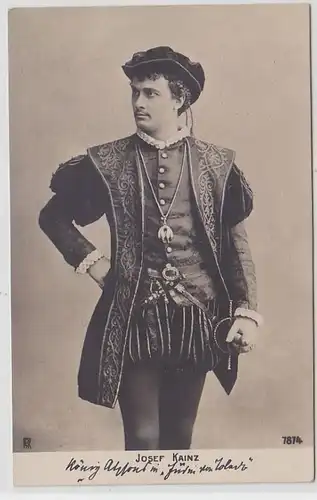 61754 Ak Schauspieler Josef Kainz im Kostüm um 1900