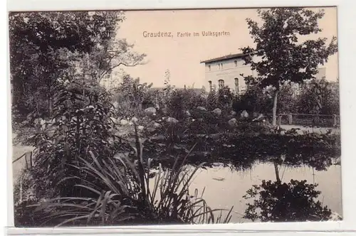 61547 Ak Grauddenz Grudziadz Partie dans le jardin populaire vers 1910