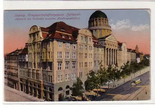 61457 Ak Leipzig Kriegswirtschaftsmuseum Zeitzerstrasse um 1920