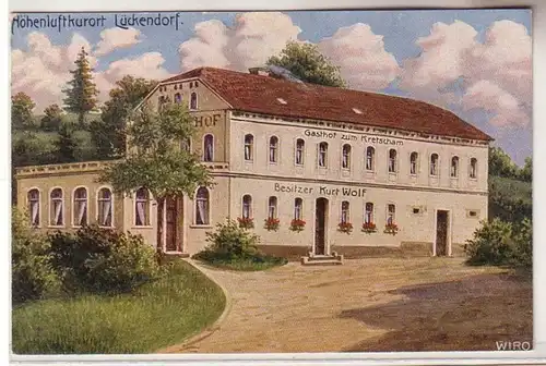 61453 Ak Höhenluftkurort Lückendorf Gasthof zum Kretscham um 1910