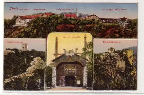 61368 Mehrbild Ak Thale am Harz Walpurgishalle usw. um 1920