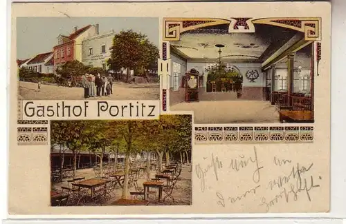 61363 Mehrbild Ak Gasthof Portitz bei Taucha 1927