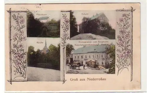 61358 Mehrbild Ak Gruß aus Niederroßau Restaurant usw. 1918