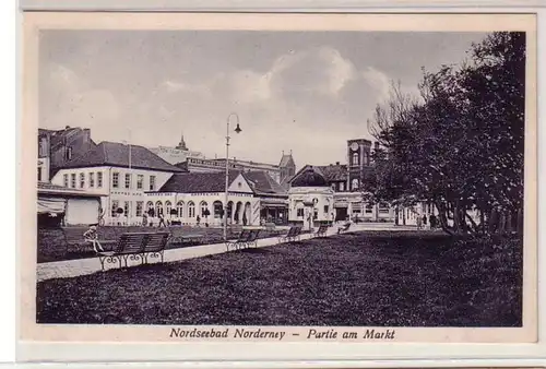 61252 Ak Mer du Nord Bad Norderney partie sur le marché vers 1930