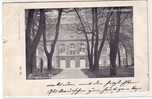 61236 Ak Salutation de Pankow Château Nieder Schönhausen 1898