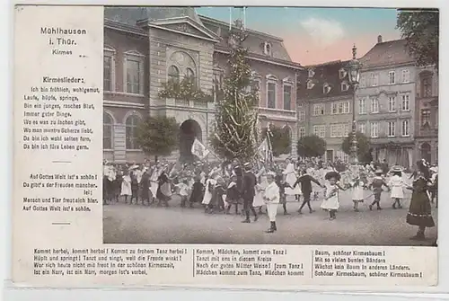 61198 Ak Mühlhausen in Thüringen Kirmes und Kirmeslieder 1911