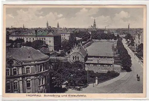 61168 Ak Troppau (Opava) Serrure et patinoire 1928