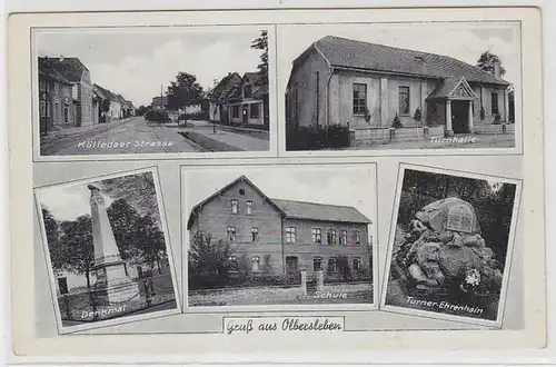 63549 Salutation de Ak de Olbersleben école etc. vers 1930