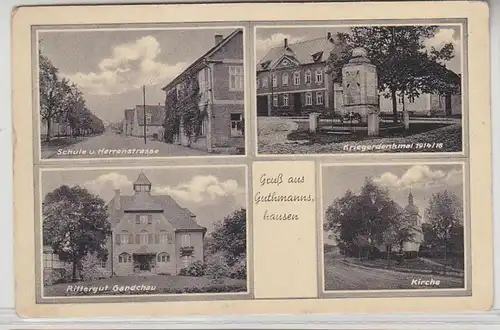 63550 Mehrbild Ak Gruss aus Guthmannshausen Rittergut usw. um 1930