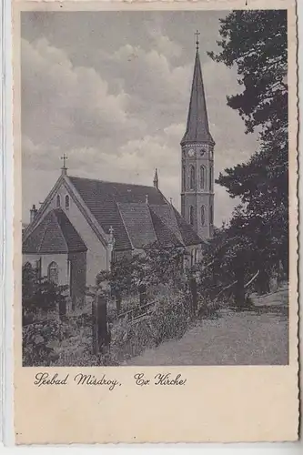 63523 Ak Seebad Misdroy evangelische Kirche 1941
