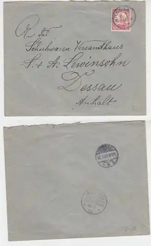 63476 Lettre de l'Afrique de L'Est de Kilossa sur Morogoro à Dessau 1909