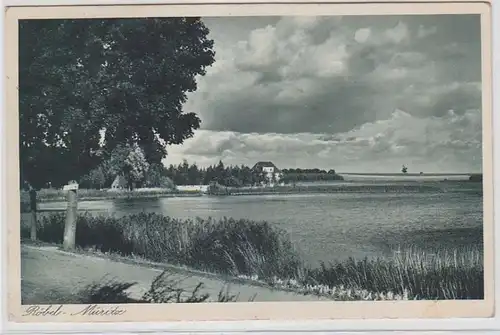 63474 Ak Röbel-Müritz Panorama avec lac 1937