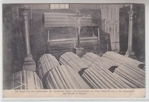 63461 Ak cercueils des empereurs et des croyantes Dom à Speyer 1907