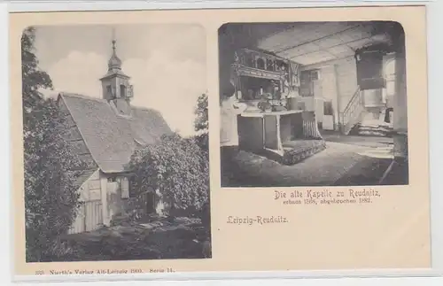 63440 Ak Leipzig die alte Kapelle zu Reudnitz abgebrochen im Jahre 1882