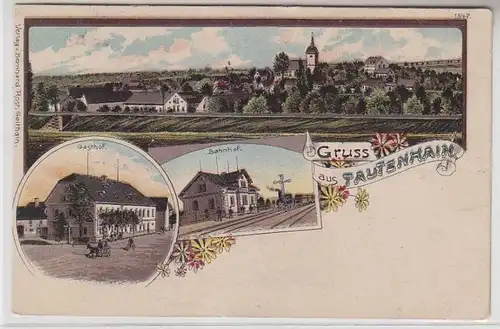 63429 Ak Lithographie Gruß aus Tautenhain 1907
