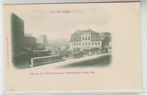 63423 Ak Leipzig Bild aus der Windmühlenstraße Baumgärtners Areal 1880