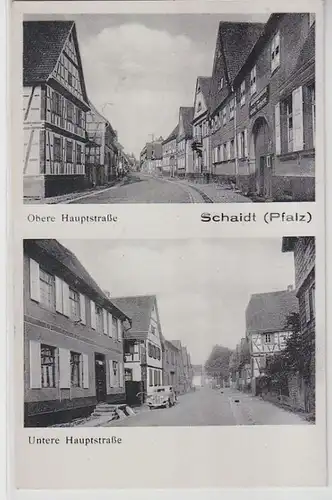 63421 Multi-image Ak Schaidt Palatinat Route supérieure et inférieure principale vers 1940