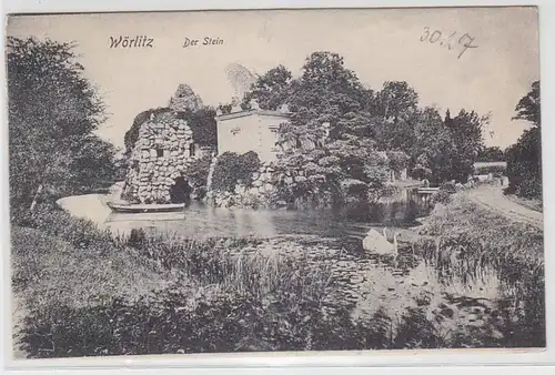 63397 Ak Wörlitz der Stein um 1910