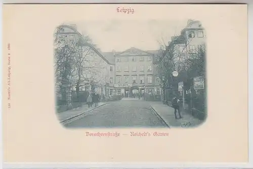 63389 Ak Leipzig Dorotheenstraße Reichelts Garten um 1898