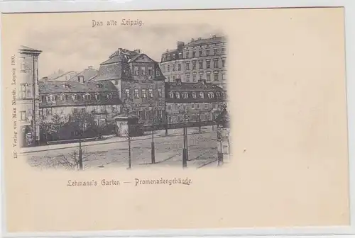 63388 Ak Leipzig Lehmann`s Garten Promenadengebäude um 1900