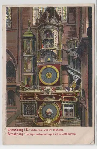 63346 Ak Strasbourg dans l'horloge astronomique Alsace à la Münster 1906
